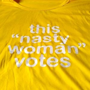 "this nasty woman votes" graphic tee